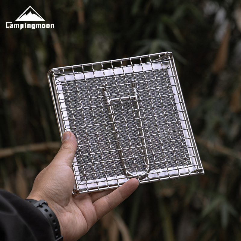 Camping Cooking Mesh - CAMPINGMOON Outdoor Camping 304 Stainless Steel