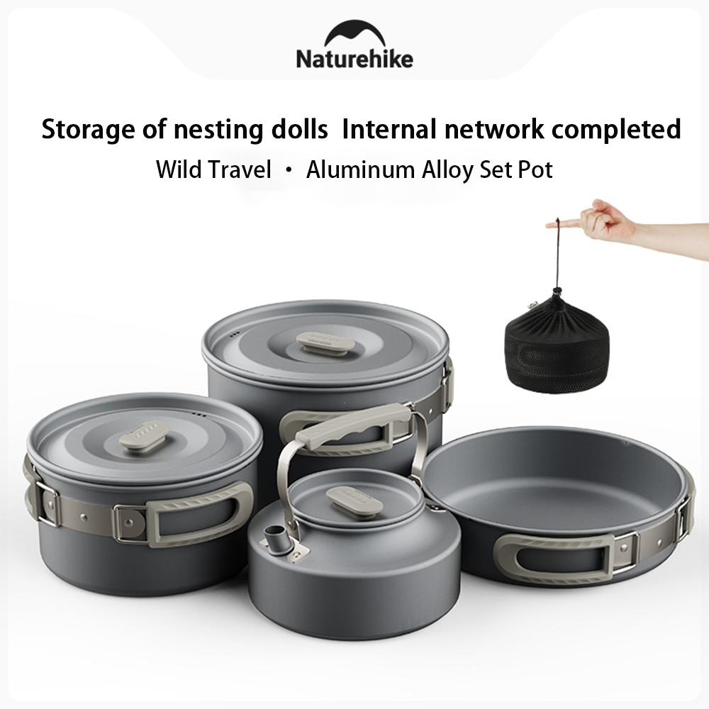 Camping Cooking Lightweight - Naturehike Outdoor Pot Set,Camping Cooking Equipment,Portable