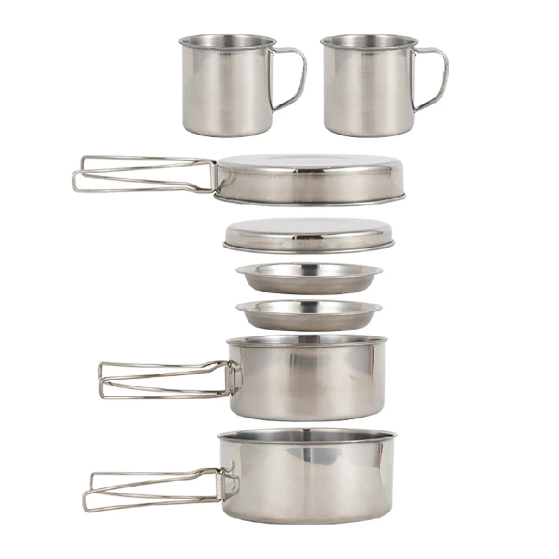 8pcs/Set Camping Cookware Mess - Camping Cooking Utensils Storage review and price