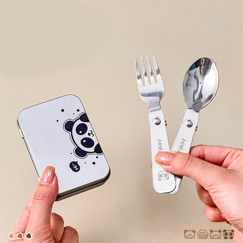 Folding Metal Camping Cutlery  - Camping Cooking Utensils Storage review and price