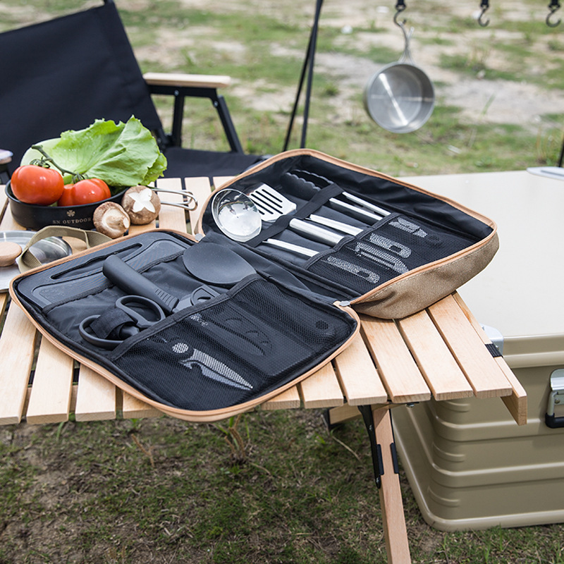 8pcs Camping Kitchen Cookware  - Camping Cooking Windscreen review and price