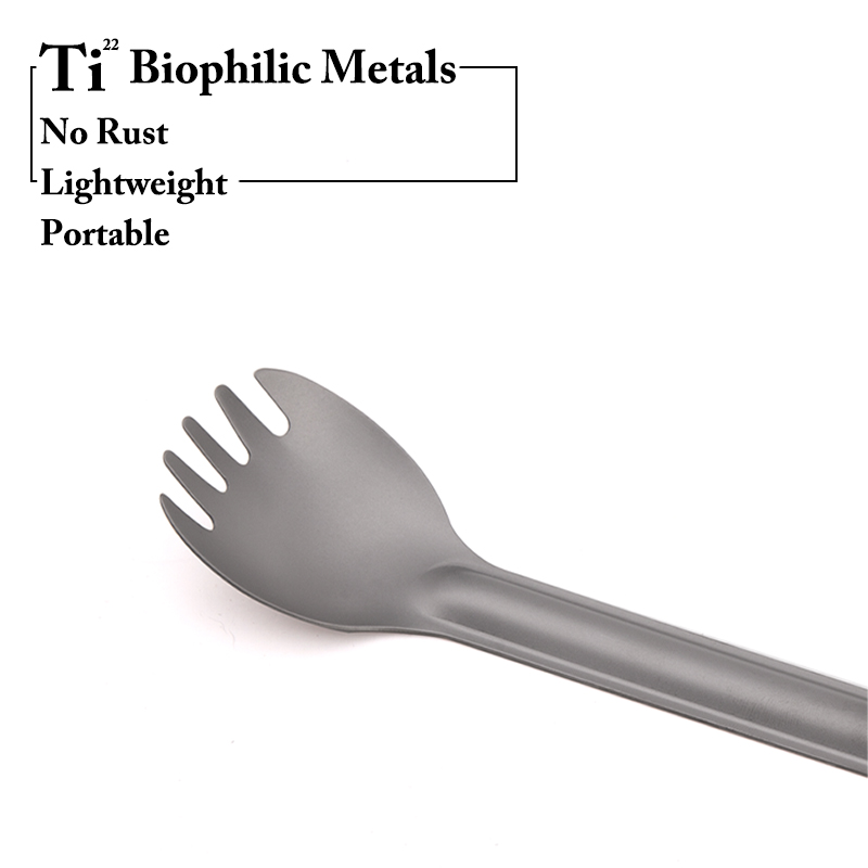 TiTo Titanium Spork Spoon Long - Camping Cooking Basket review and price