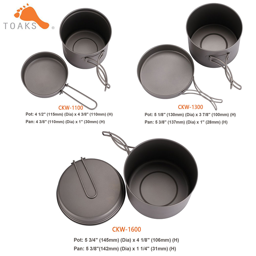 TOAKS Cookware Set Ultralight  - Camping Cooking Basket review and price