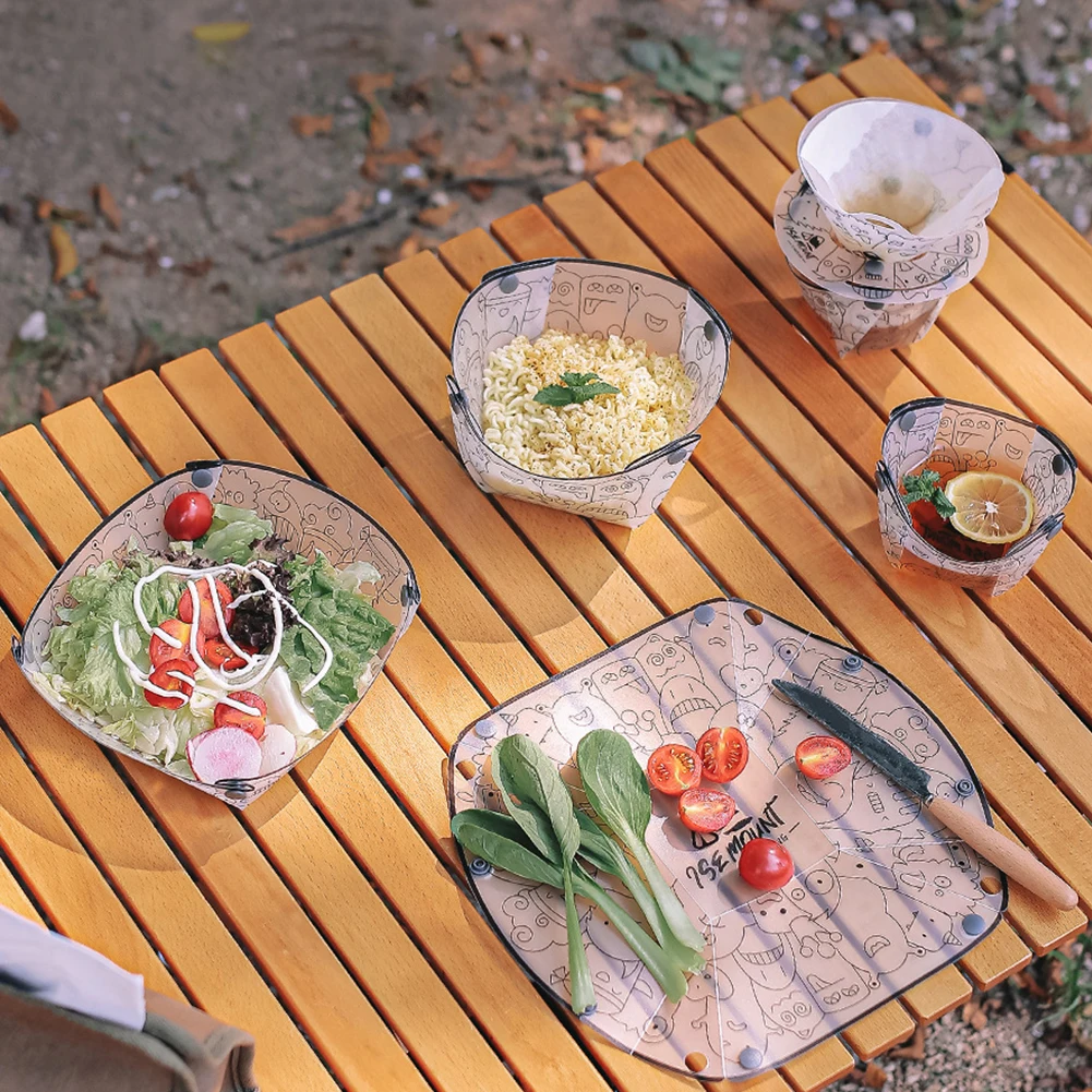PP Foldable Dinnerware Portabl - Camping Cooking Tray review and price