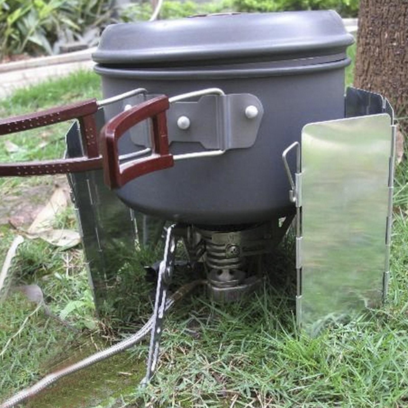 Foldable Gas Stove Wind Shield - Camping Cooking Windscreen review and price