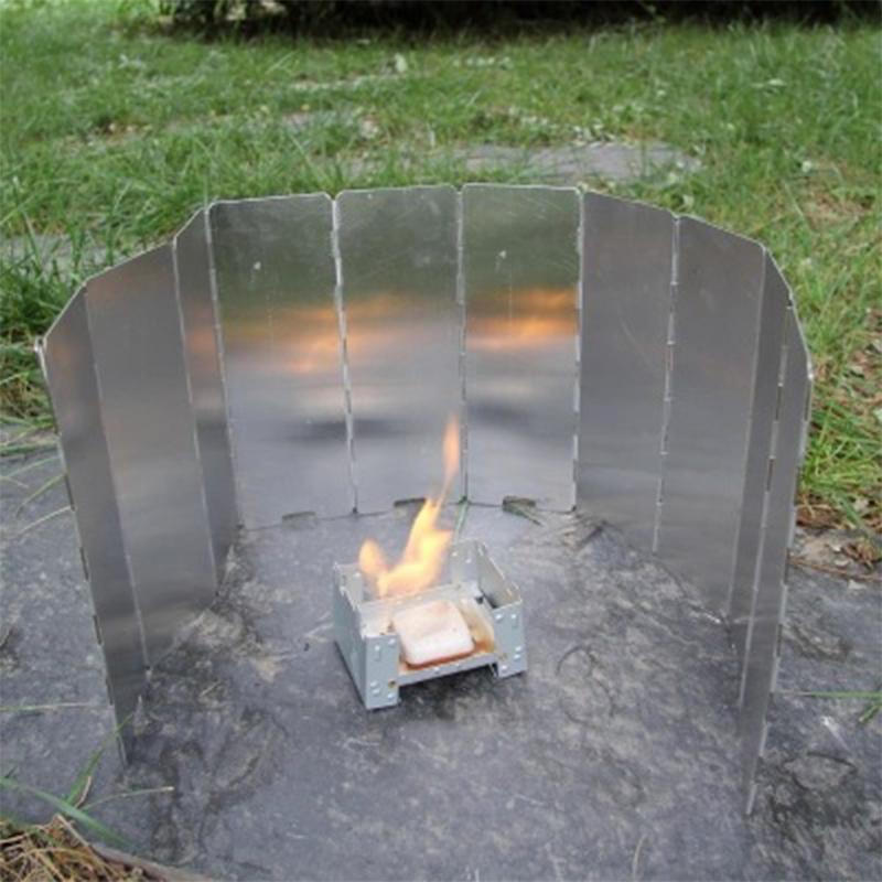 16 Plates Gas Stove Wind Shiel - Camping Cooking Windscreen review and price
