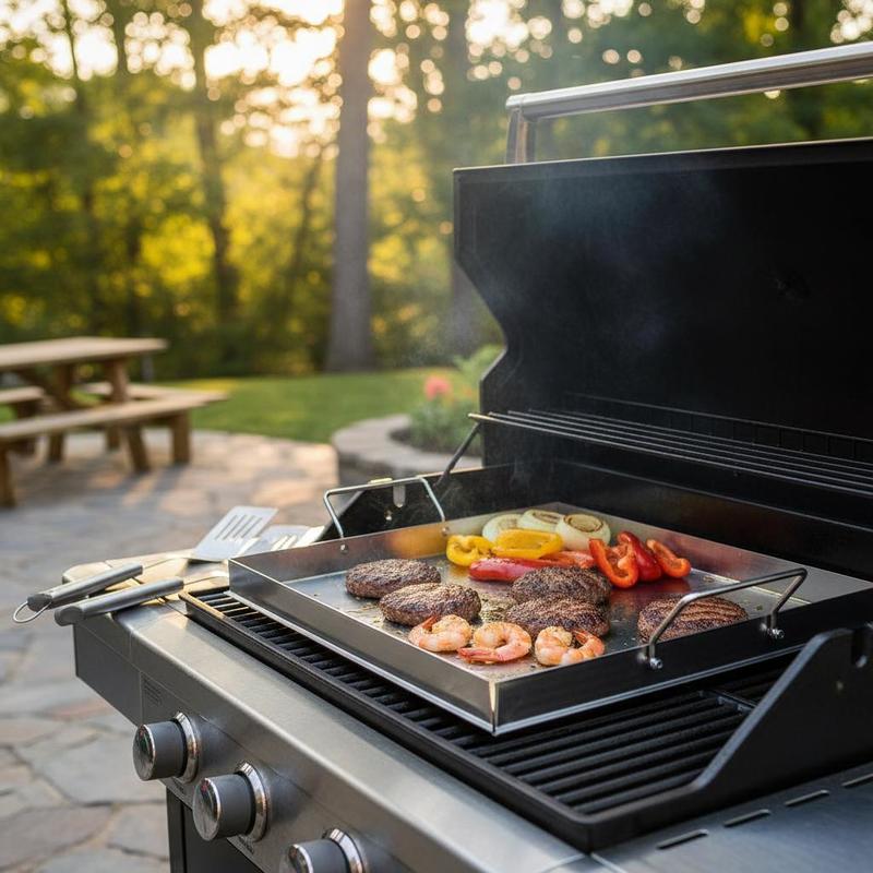 Universal Flat Top Griddle 18x - Camping Cooking Tray review and price