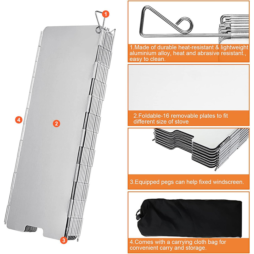 Lightweight Folding Camping St - Camping Cooking Windscreen review and price