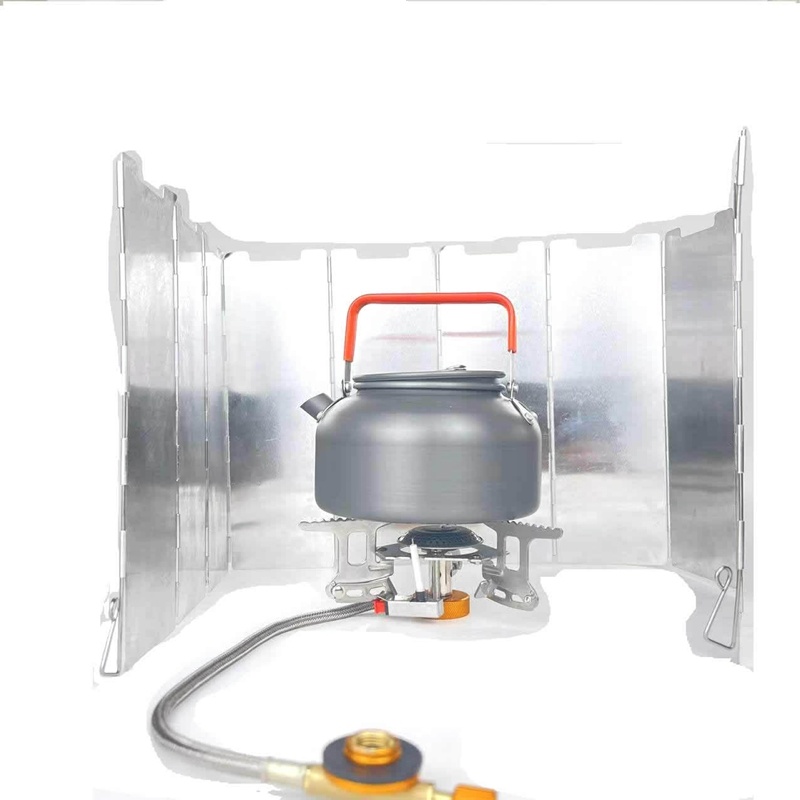 10 Plates Gas Stove Wind Shiel - Camping Cooking Windscreen review and price