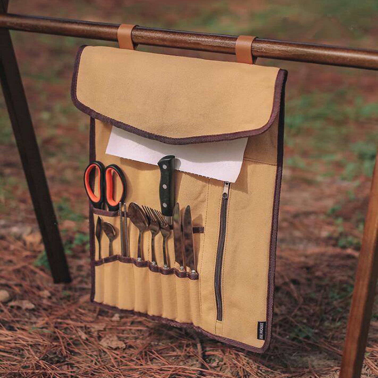 Portable Camping Utensil Roll  - Camping Cooking Utensils Storage review and price