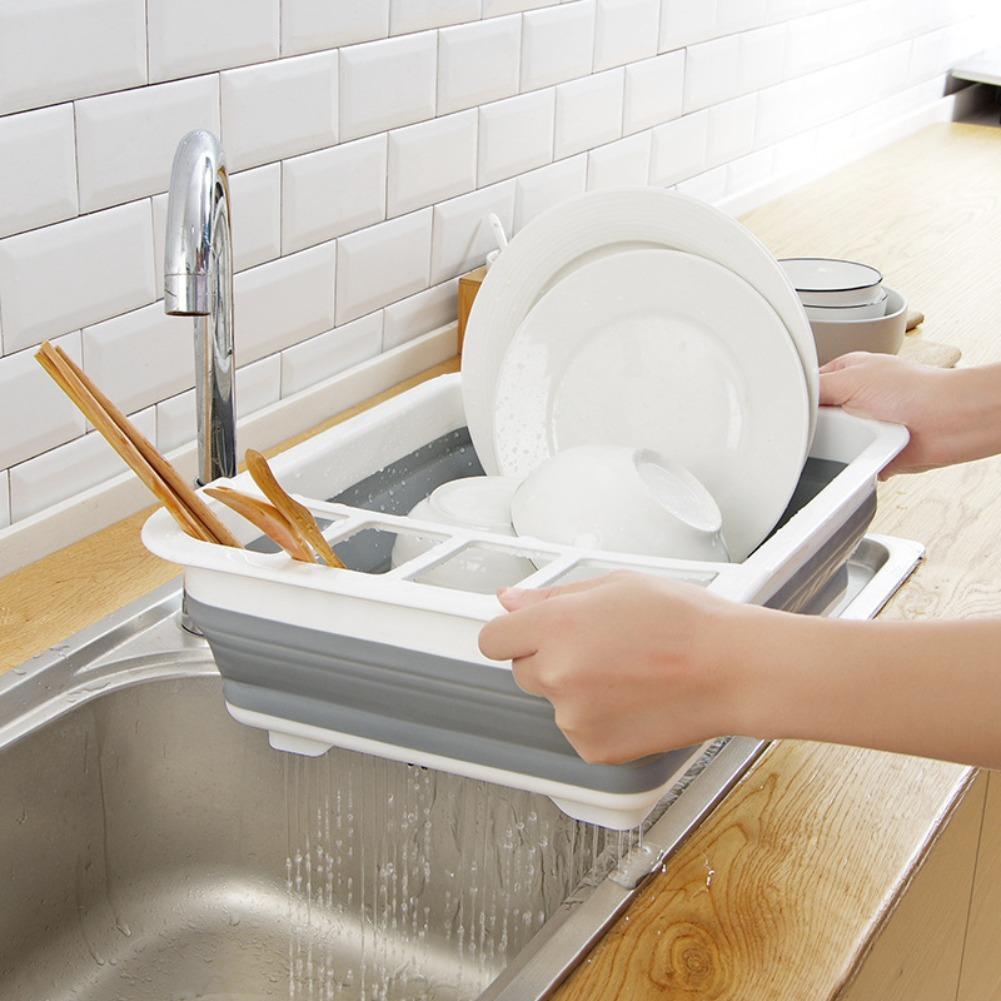 Foldable Dish Drainer Bowl Rac - Camping Cooking Tray review and price