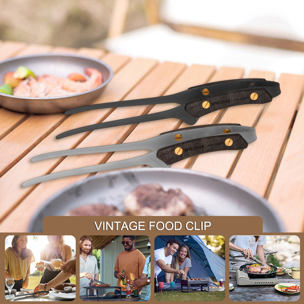 BBQ Grill Barbecue Tong Vintag - Vintage Camping Cooking Set review and price