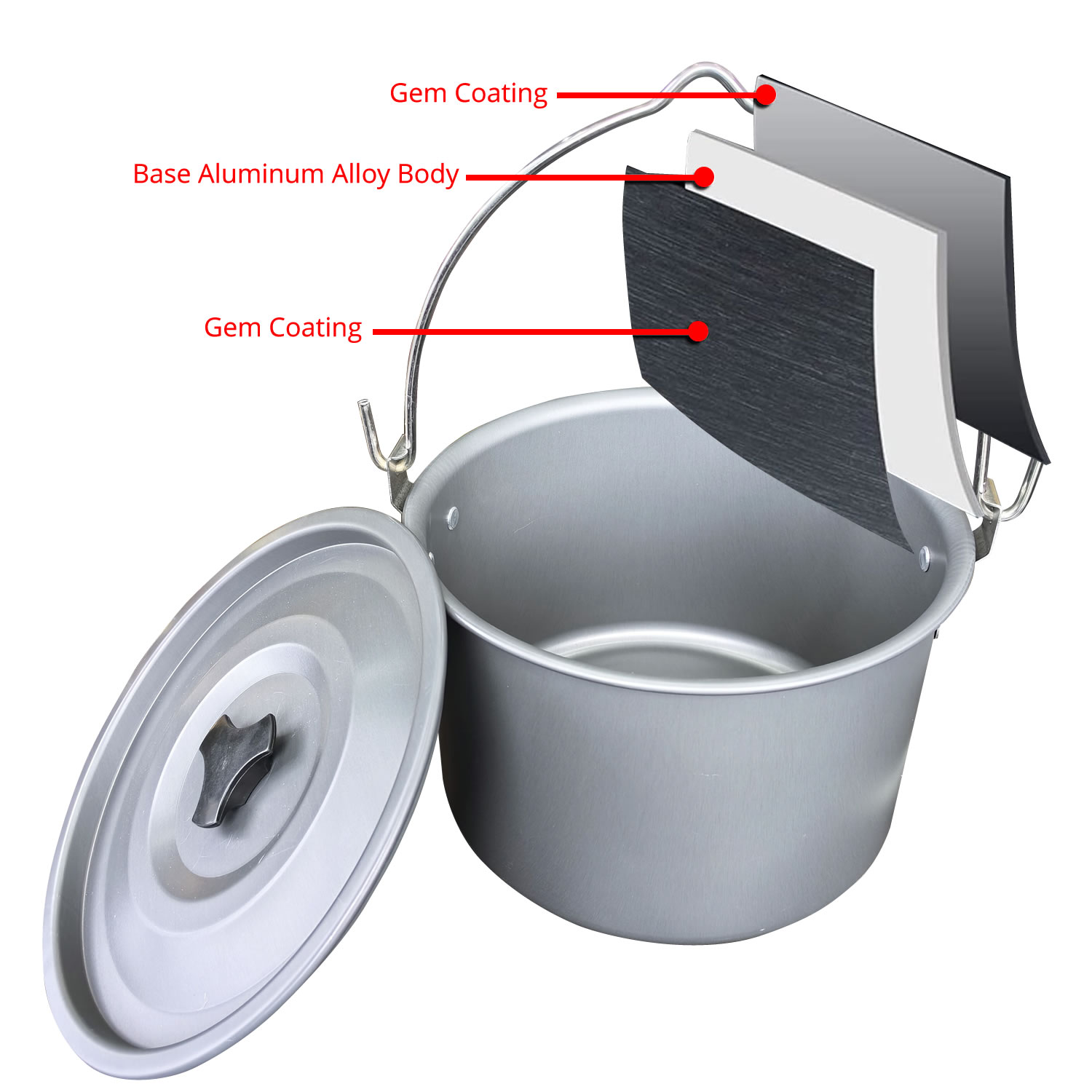 4L Outdoor Hanging Pot Camping - Camping Cooking Pot Large review and price