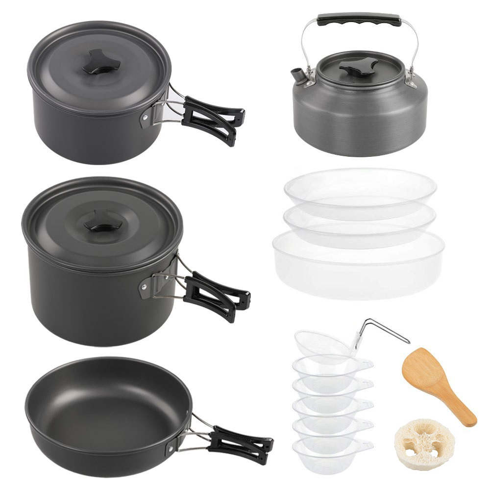 Outdoor large cooking set, 2-4 - Camping Cooking Pot Large review and price