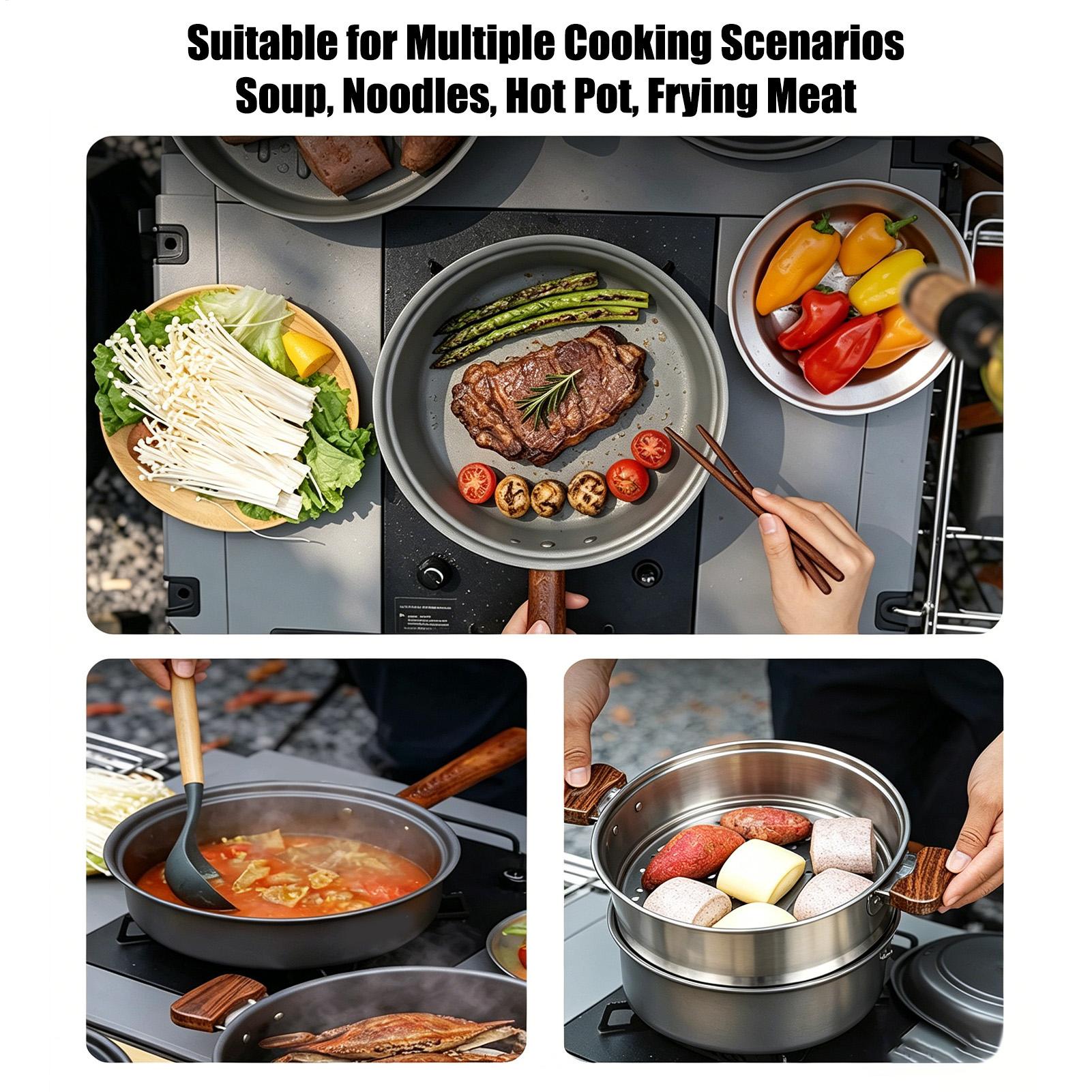 Camping Pot Portable Large Lig - Camping Cooking Pot Large review and price