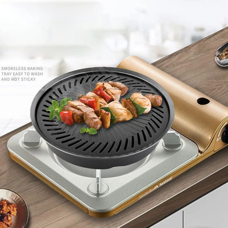Korean Non-stick Barbecue Tray - Camping Cooking Tray review and price