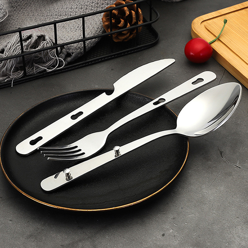 3pcs/set Portable Stainless St - Camping Cooking And Dining Set review and price
