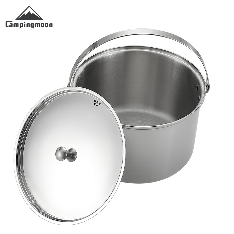 CAMPINGMOON CC-24 stainless st - Camping Cooking Pot Large review and price