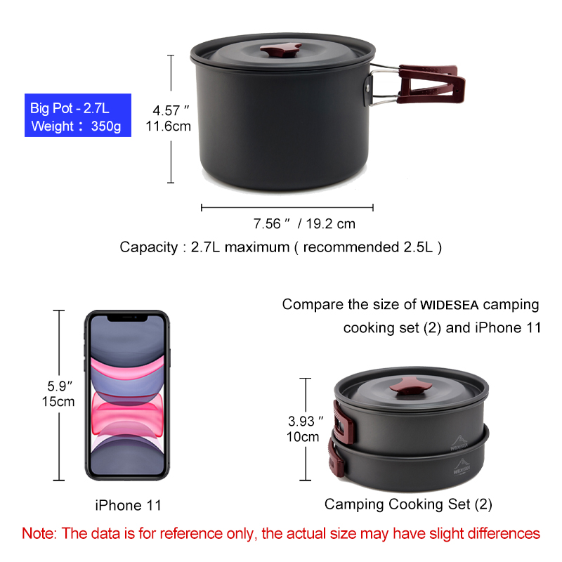 Widesea Camping Cookware Set O - Camping Cooking And Dining Set review and price