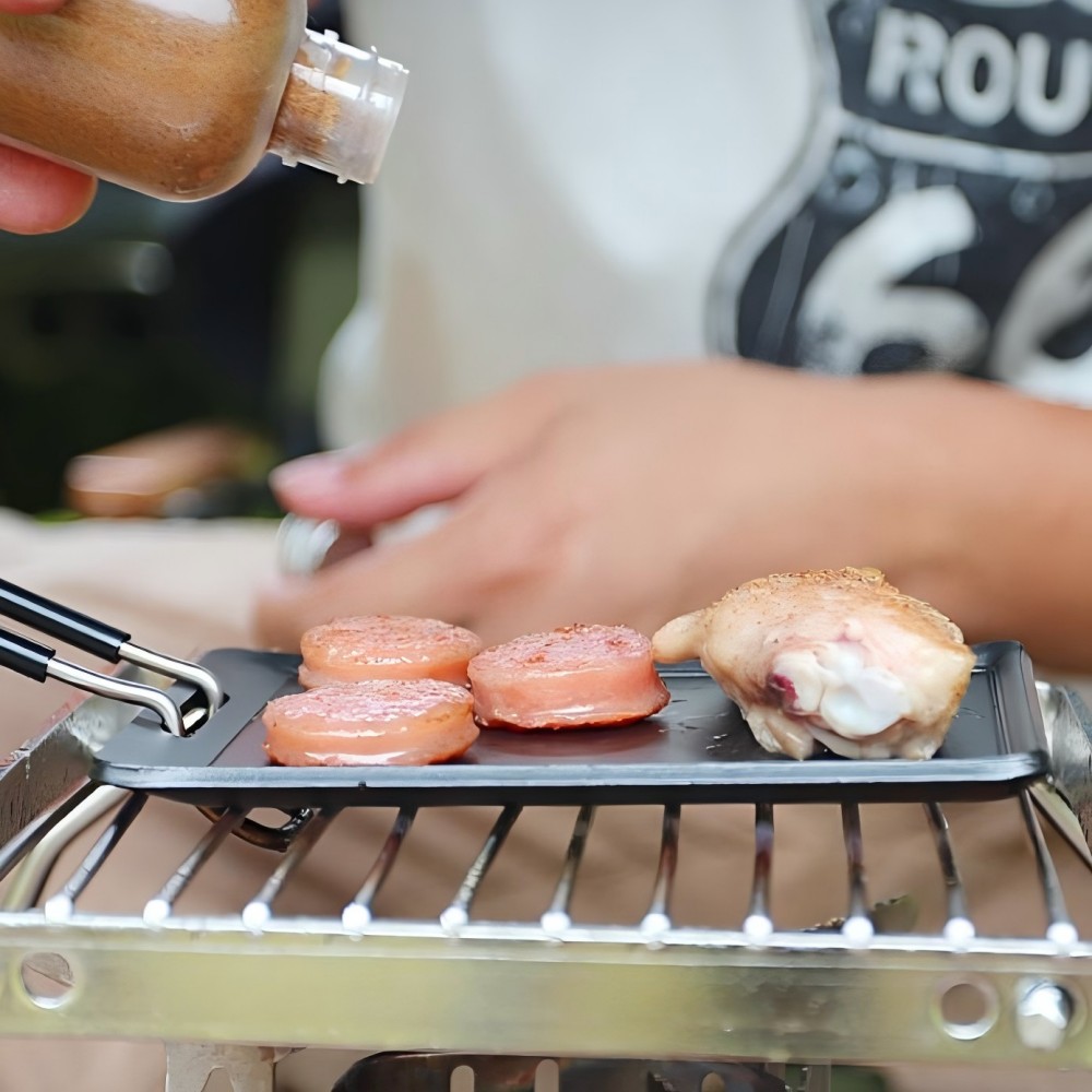 Camping Frying Pan Outdoor Por - Camping Cooking Tray review and price