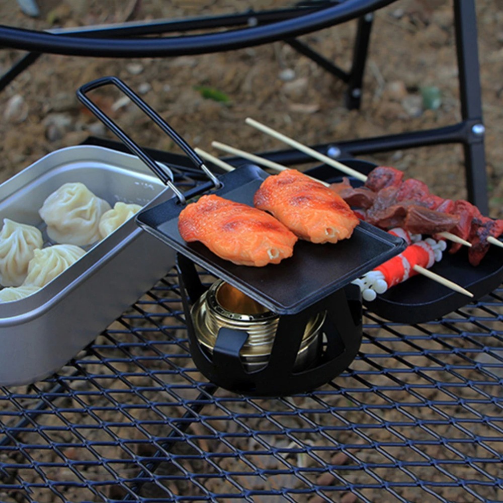 Camping Frying Pan Outdoor Por - Camping Cooking Tray review and price