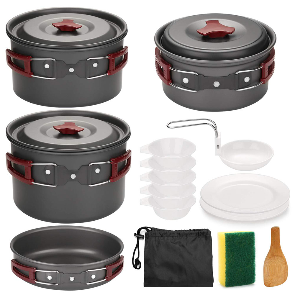 Outdoor Camping Cookware Kit N - Camping Cooking Lightweight review and price