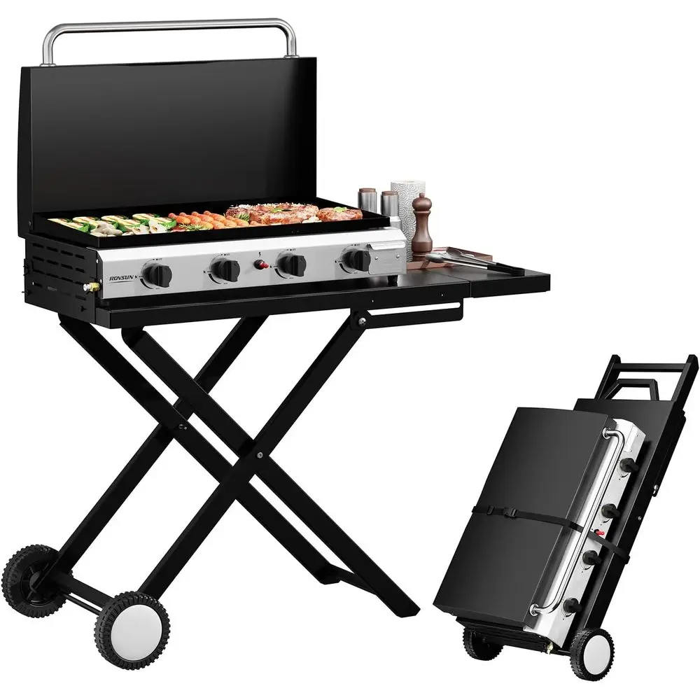 Portable 4-Burner Propane Grid - Camping Cooking Tray review and price