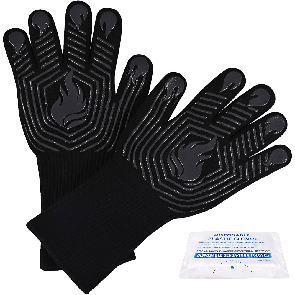 BBQ Gloves, 1472°F Heat Resist - Camping Cooking review and price